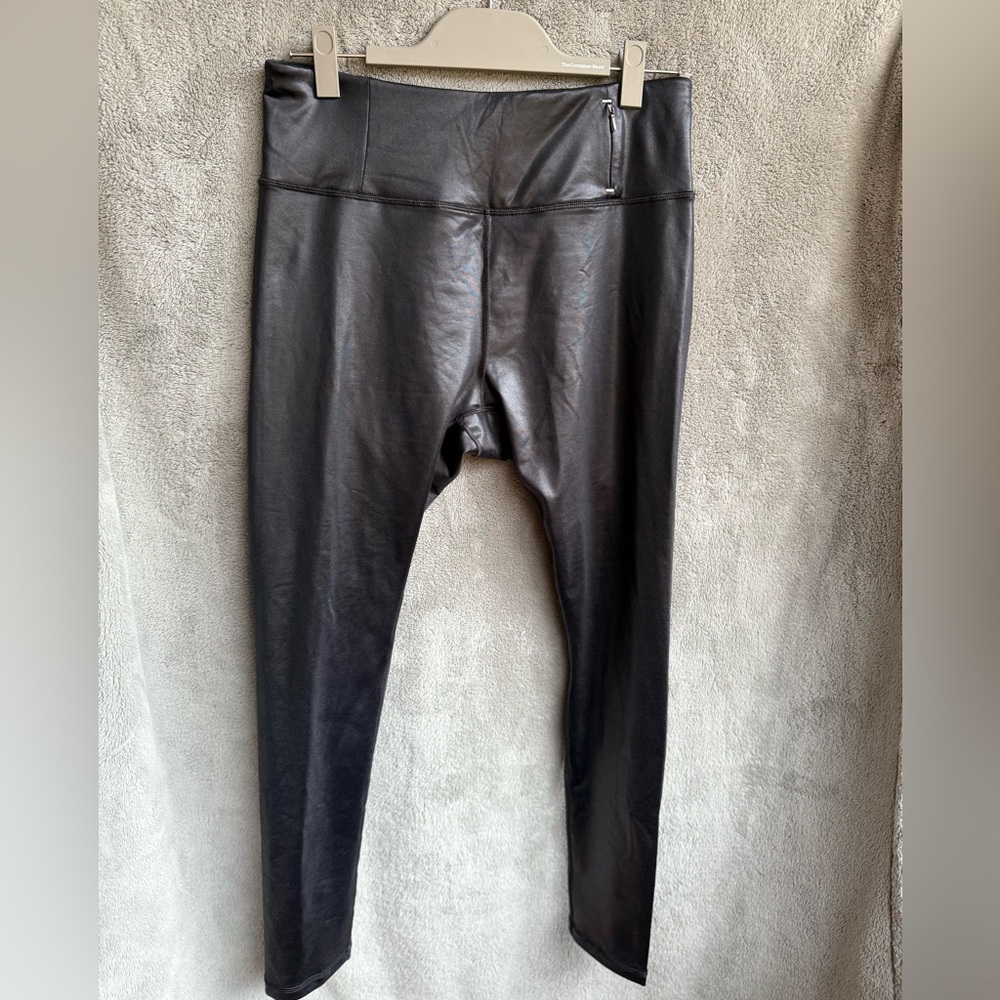 Calia Black Faux Leather Leggings